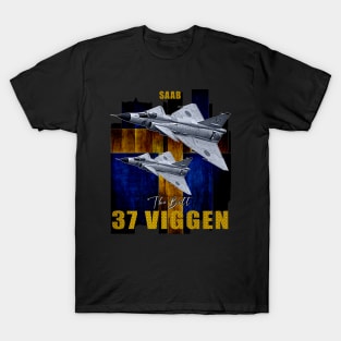 Saab 37 Viggen Swedish Multi Combat Aircraft T-Shirt